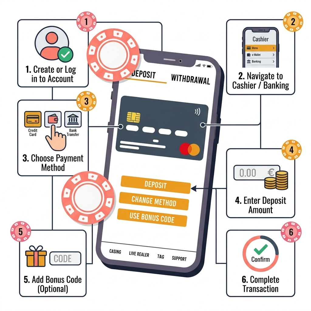How to Make a Mobile Casino Deposit